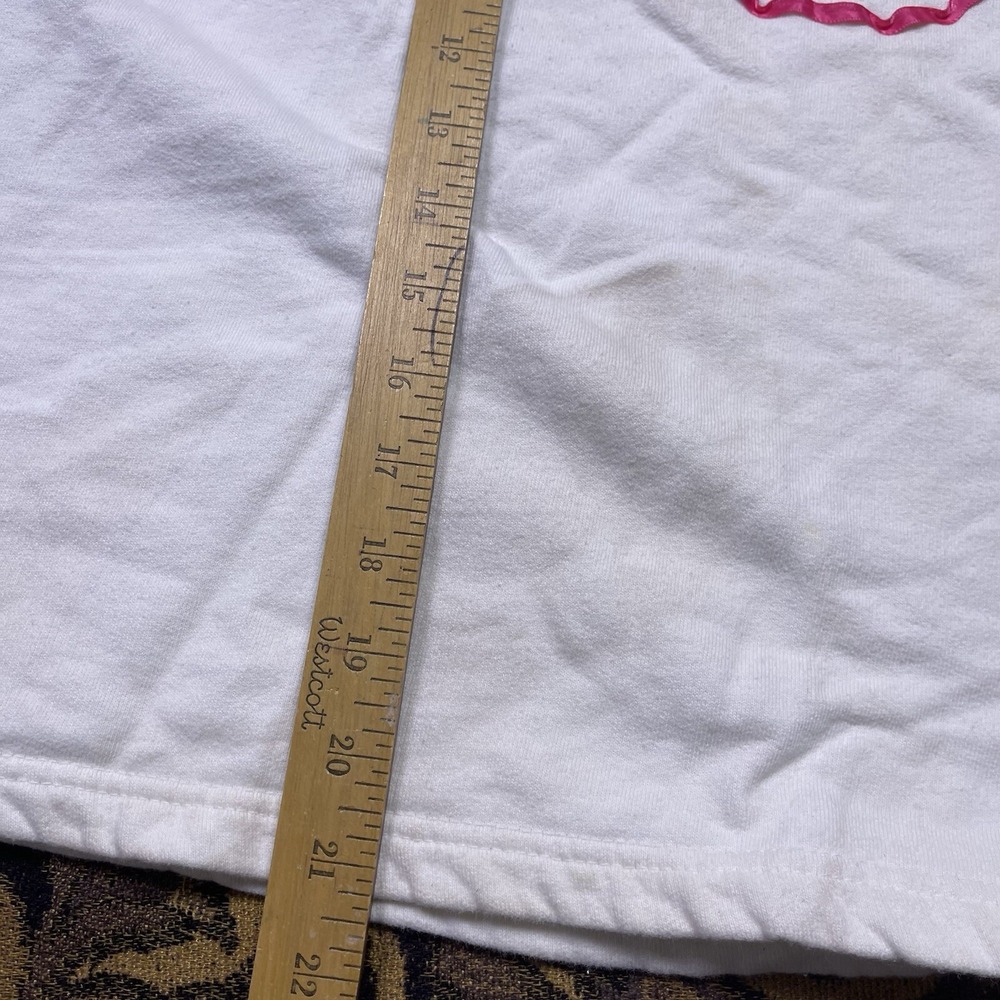 Vtg 90s Bellows Brut Briquet Women's White Shirt Trimmed Patchwork One Size - Picture 5 of 6
